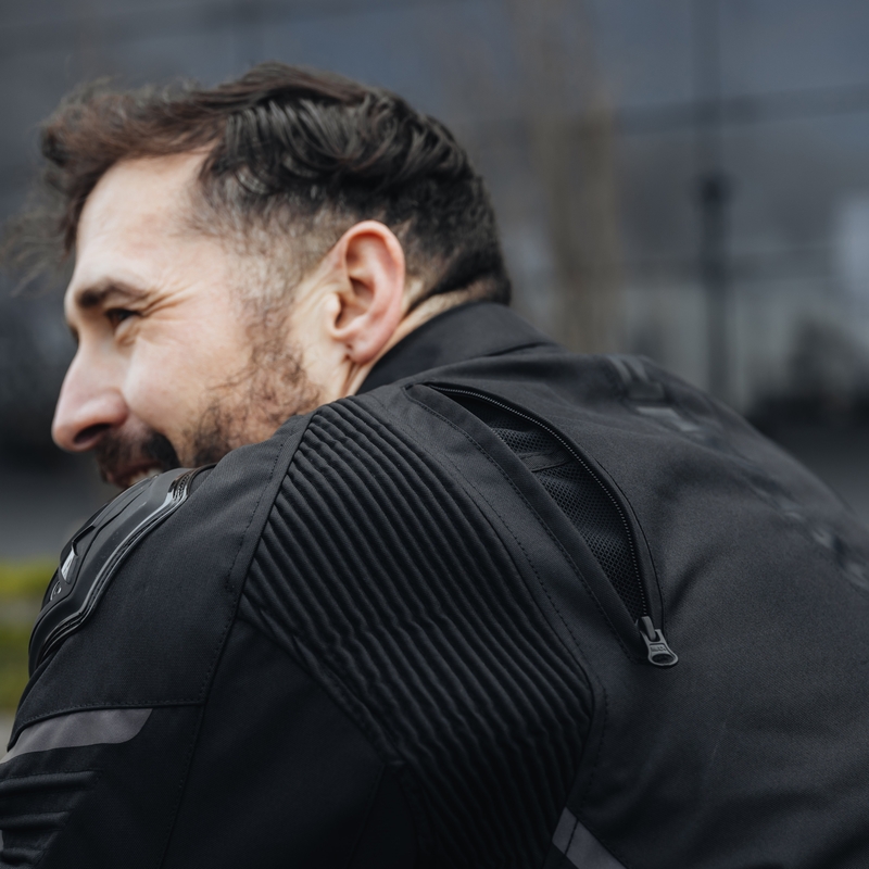 Chaqueta de moto Rebelhorn Vandal negra