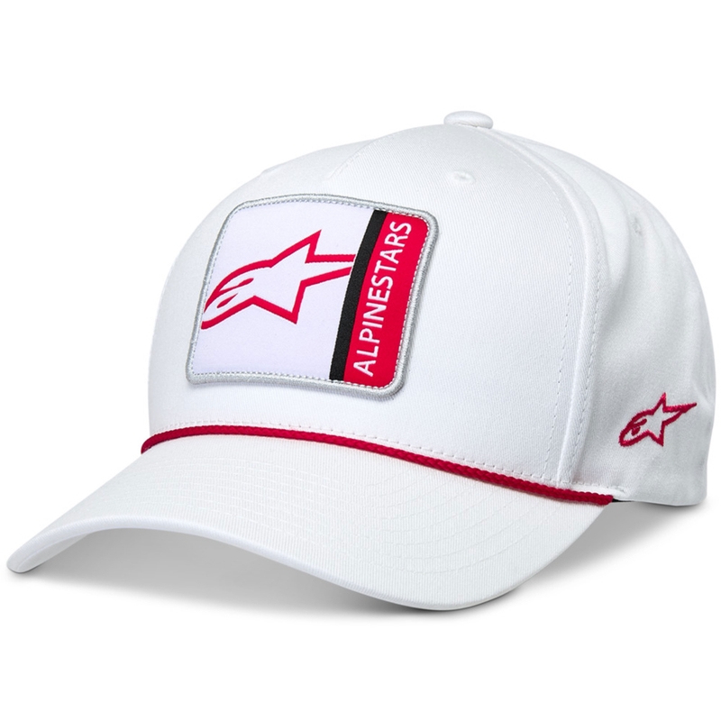 Gorra snapback específica de Alpinestars, blanca