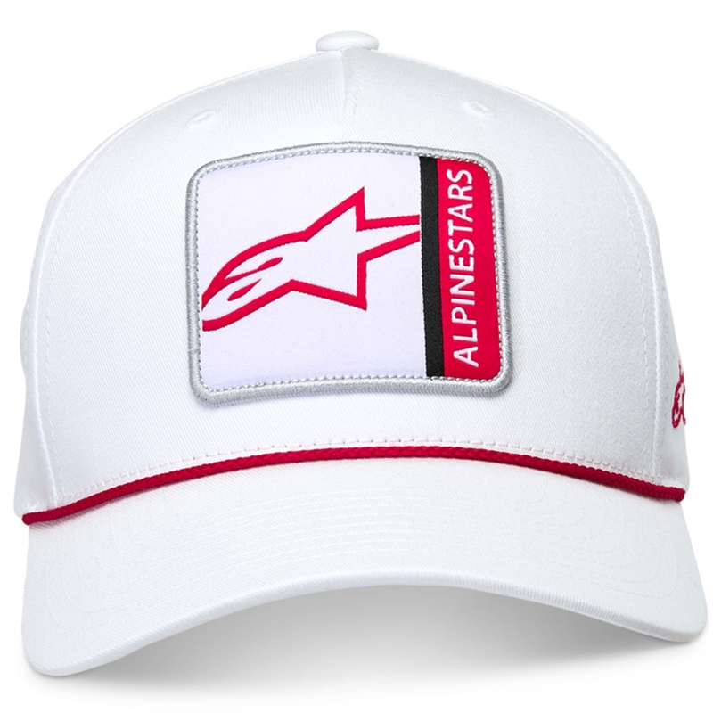 Gorra snapback específica de Alpinestars, blanca