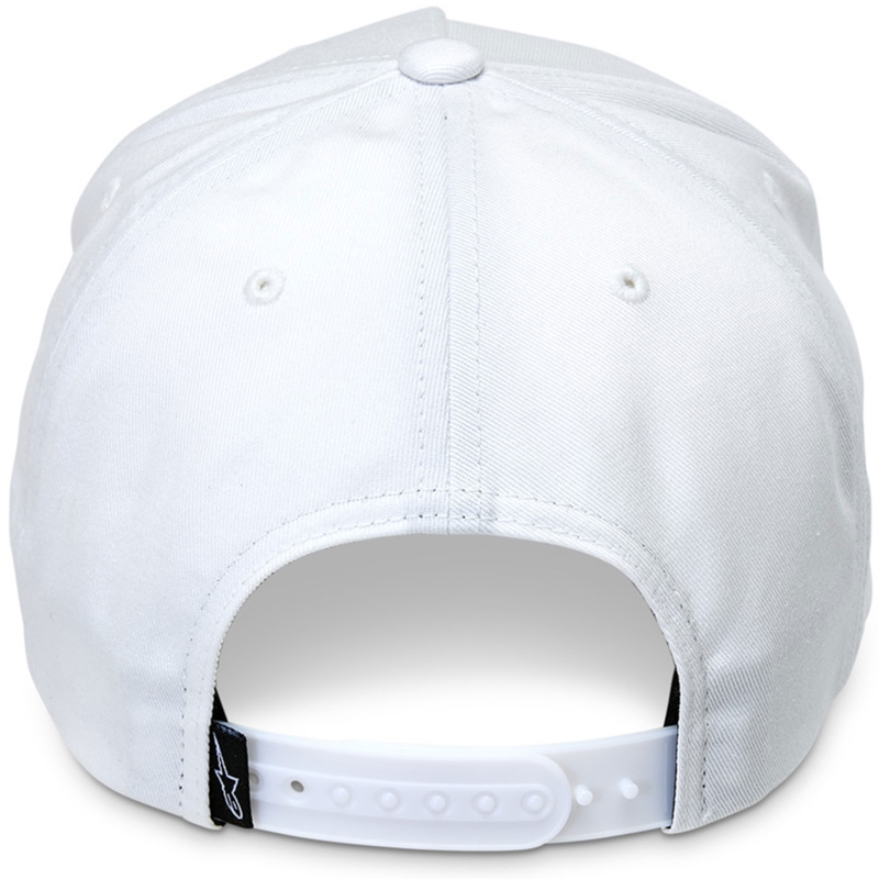 Gorra snapback específica de Alpinestars, blanca