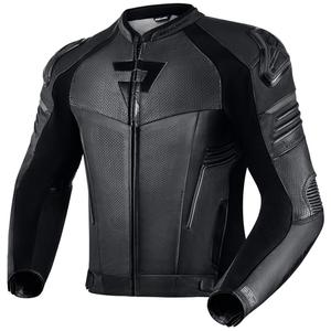Chaqueta de moto de cuero Rebelhorn Vandal negra