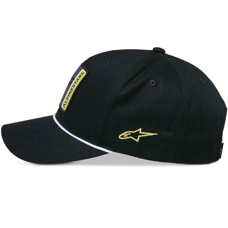 Gorra snapback específica de Alpinestars, color negro