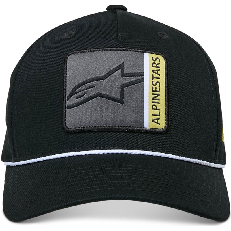Gorra snapback específica de Alpinestars, color negro