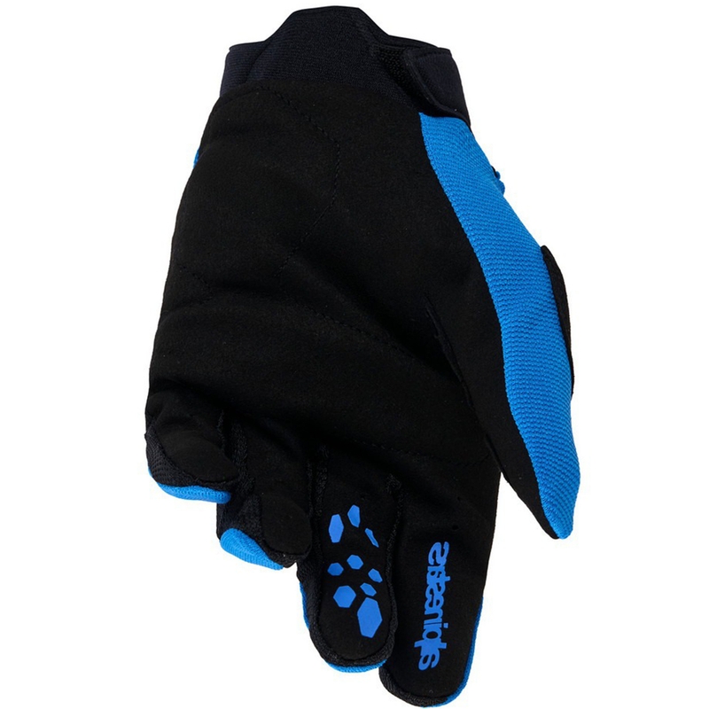 Guantes de moto Alpinestars Full Bore V2 para jóvenes y niños, azul y negro