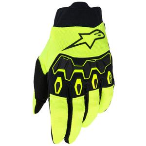 Guantes de motocross Alpinestars Full Bore V2 para jóvenes y niños, color amarillo fluorescente y negro