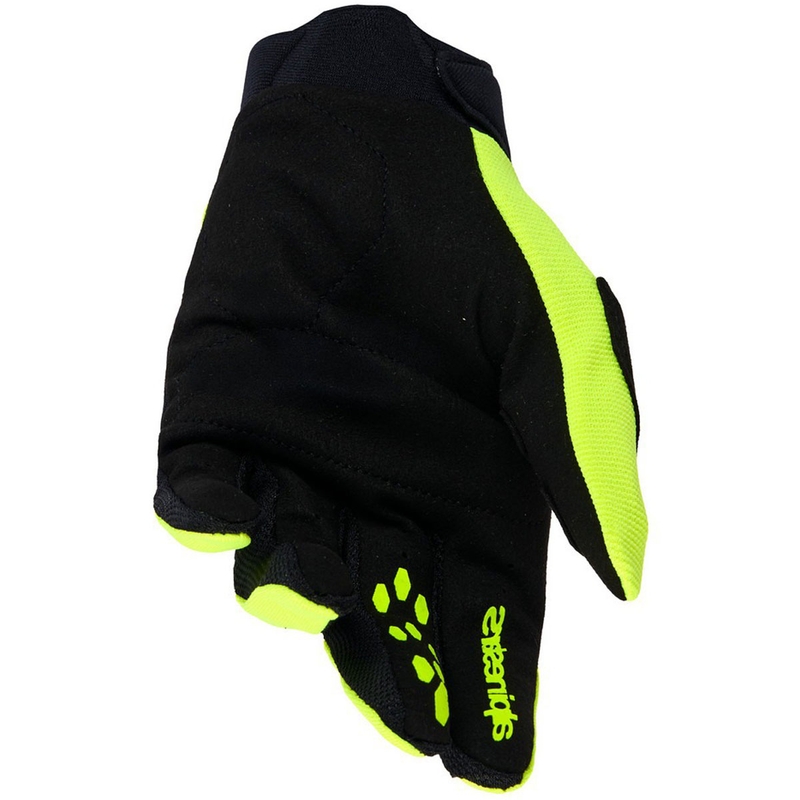 Guantes de motocross Alpinestars Full Bore V2 para jóvenes y niños, color amarillo fluorescente y negro