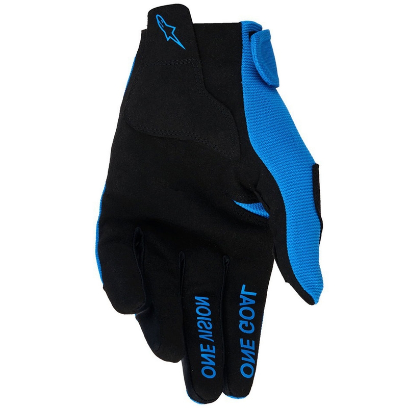 Guantes de motocross para niños Alpinestars Radar Youth Azul-Blanco