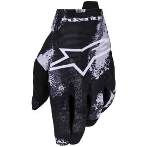 Guantes de motocross para niños Alpinestars Radar Youth, color gris camuflaje