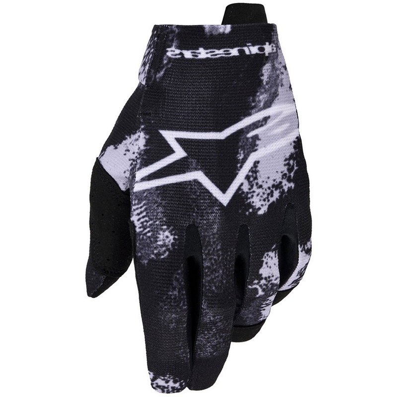Guantes de motocross para niños Alpinestars Radar Youth, color gris camuflaje