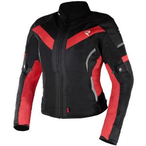 Chaqueta de moto para mujer Street Racer Betty II Air negro-rojo