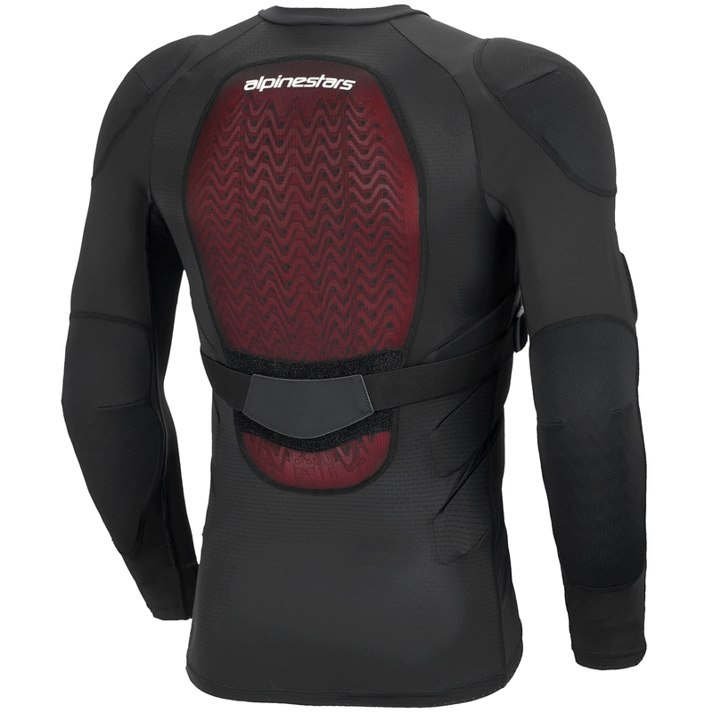 Protector corporal de manga larga Alpinestars Bionic Plasma LT negro-rojo-blanco