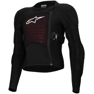 Alpinestars Bionic Plasma LT Youth - Chaleco de manga larga negro, rojo y blanco