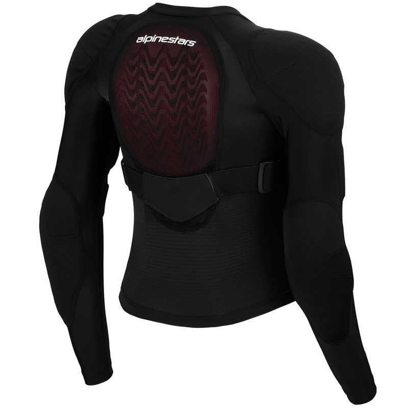 Alpinestars Bionic Plasma LT Youth - Chaleco de manga larga negro, rojo y blanco