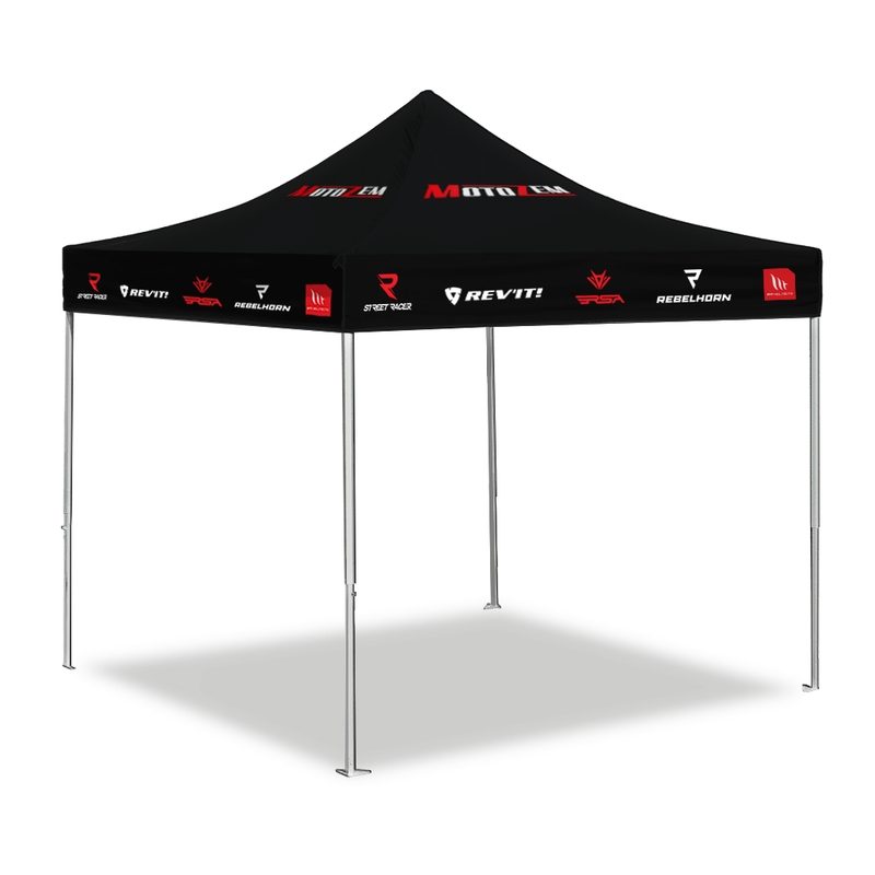 MotoZem Carpa de carreras de marca con paredes laterales