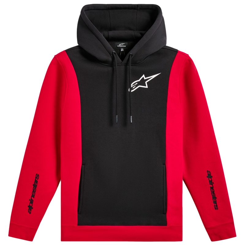 Sudadera con capucha Alpinestars Ignite negra y roja