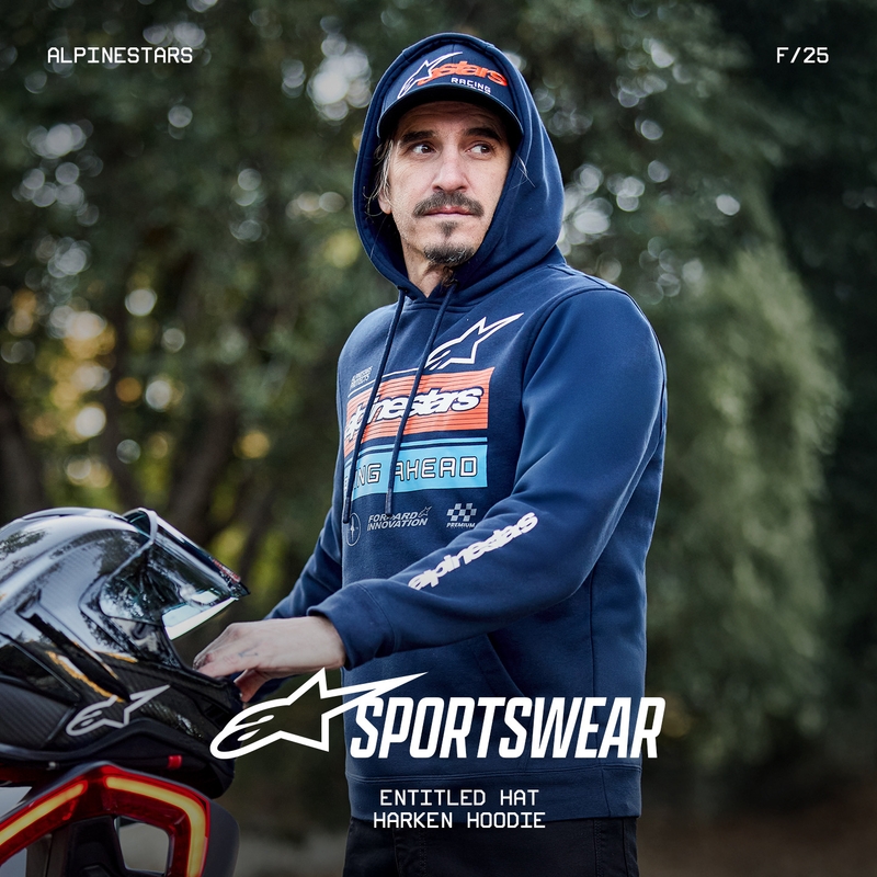 Sudadera con capucha azul Alpinestars Harken