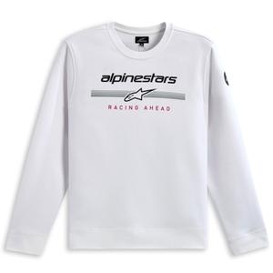 Sudadera blanca con cuello redondo Bettern de Alpinestars