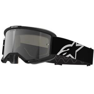 Gafas de motocross Alpinestars Vision 5 Corp negras con lente transparente
