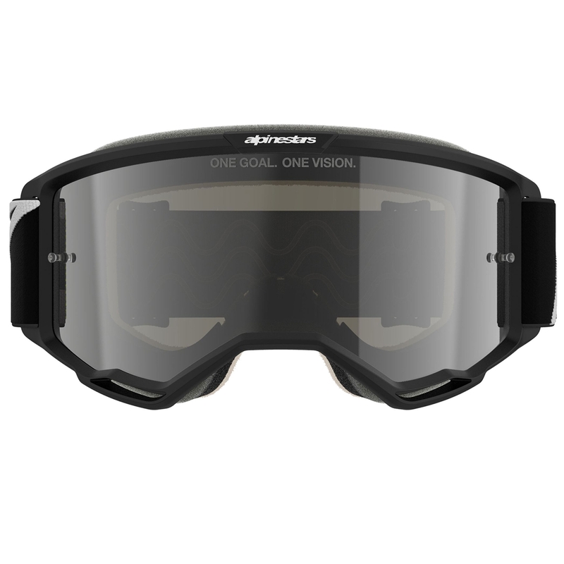 Gafas de motocross Alpinestars Vision 5 Corp negras con lente transparente