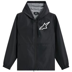 Chaqueta cortavientos Alpinestars Speeder Chromium negra y blanca