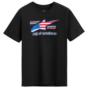 Camiseta Alpinestars Nationals CSF en negro, rojo, azul y blanco