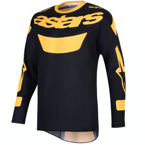 Camiseta de motocross Alpinestars Racer Riway amarilla y negra