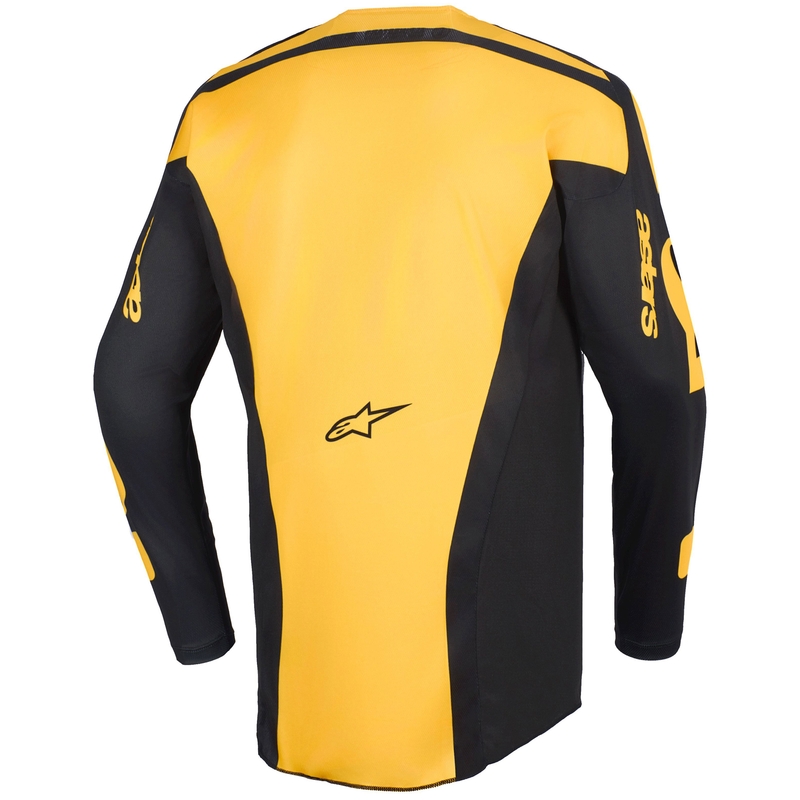 Camiseta de motocross Alpinestars Racer Riway amarilla y negra