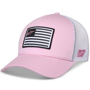 Gorra Alpinestars Flag Snap rosa-blanca