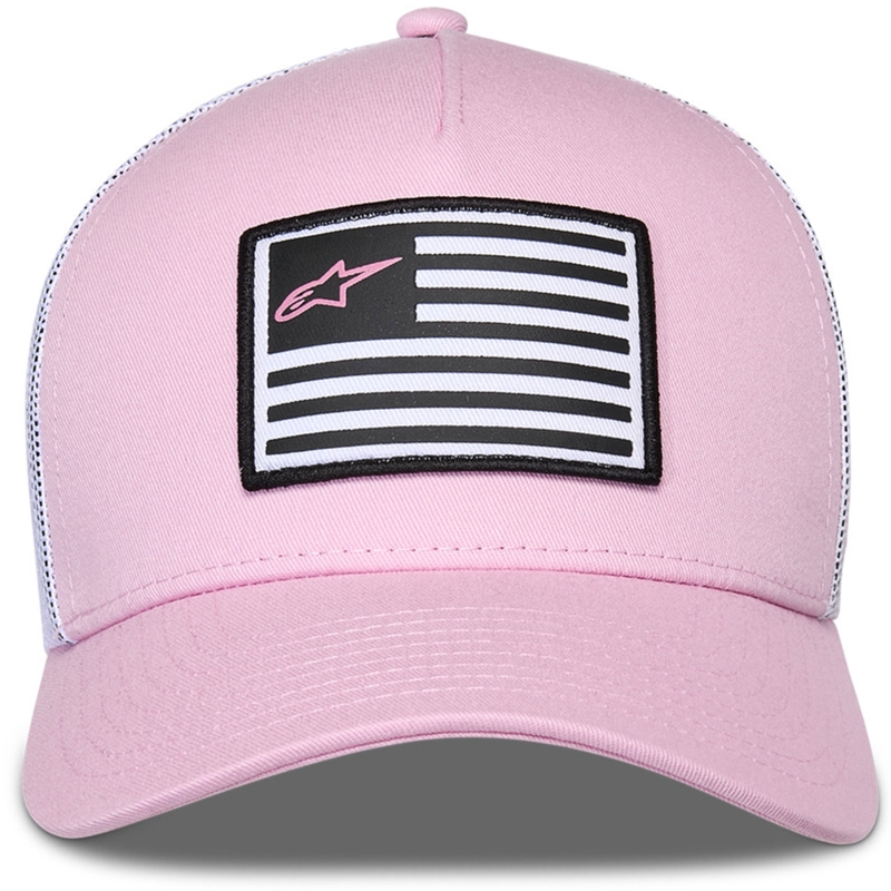 Gorra Alpinestars Flag Snap rosa-blanca