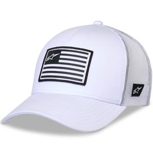 Gorra Alpinestars Flag Snap en blanco y blanco