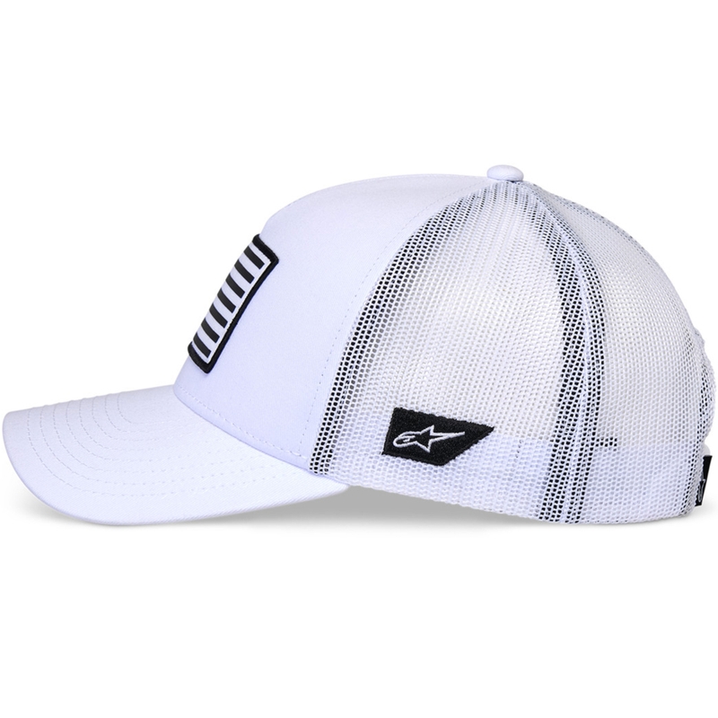 Gorra Alpinestars Flag Snap en blanco y blanco