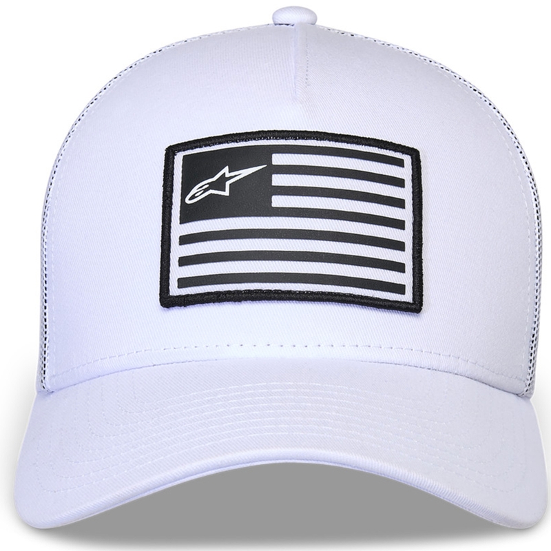 Gorra Alpinestars Flag Snap en blanco y blanco