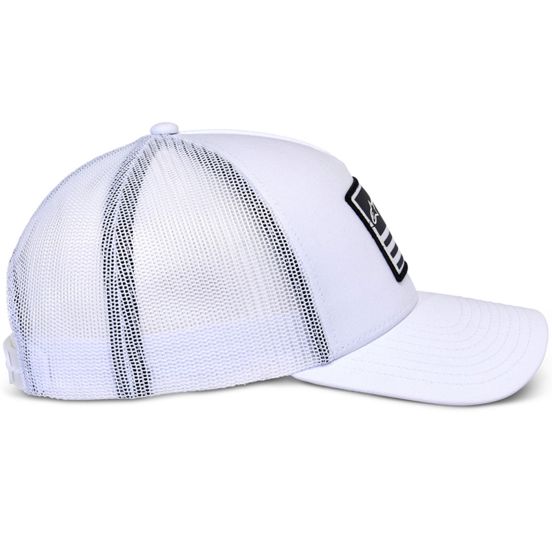 Gorra Alpinestars Flag Snap en blanco y blanco