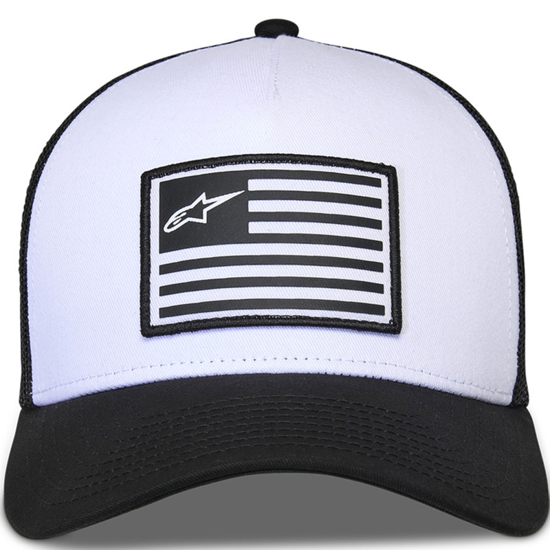 Gorra Alpinestars Flag Snap en blanco y negro