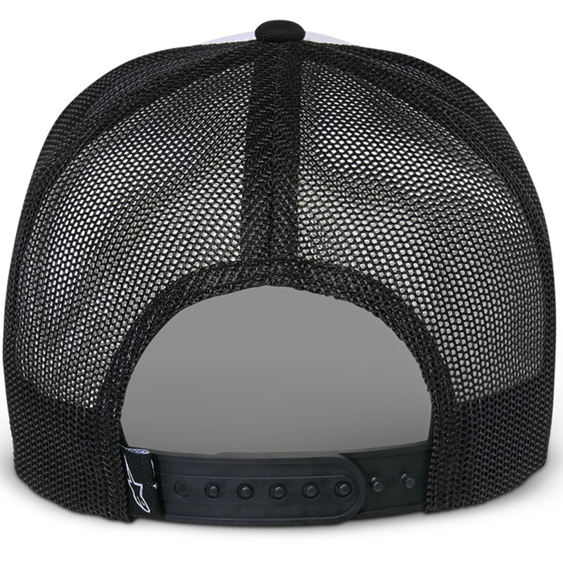 Gorra Alpinestars Flag Snap en blanco y negro