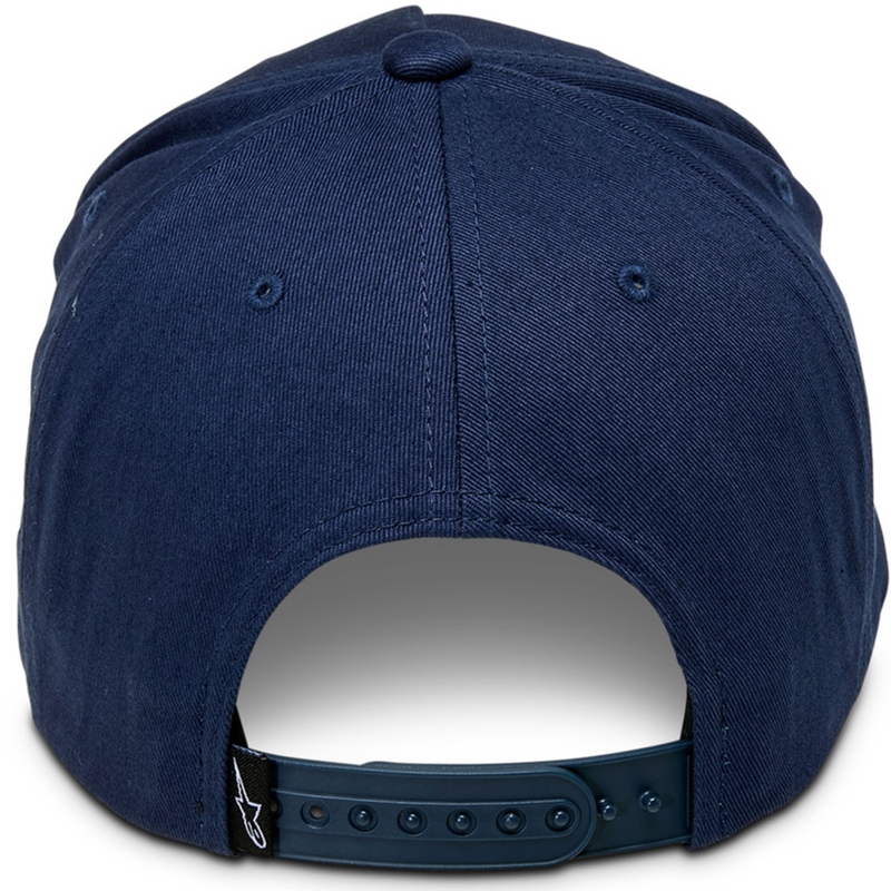 Gorra Snapback Ride Comp de Alpinestars en azul, blanco y rojo