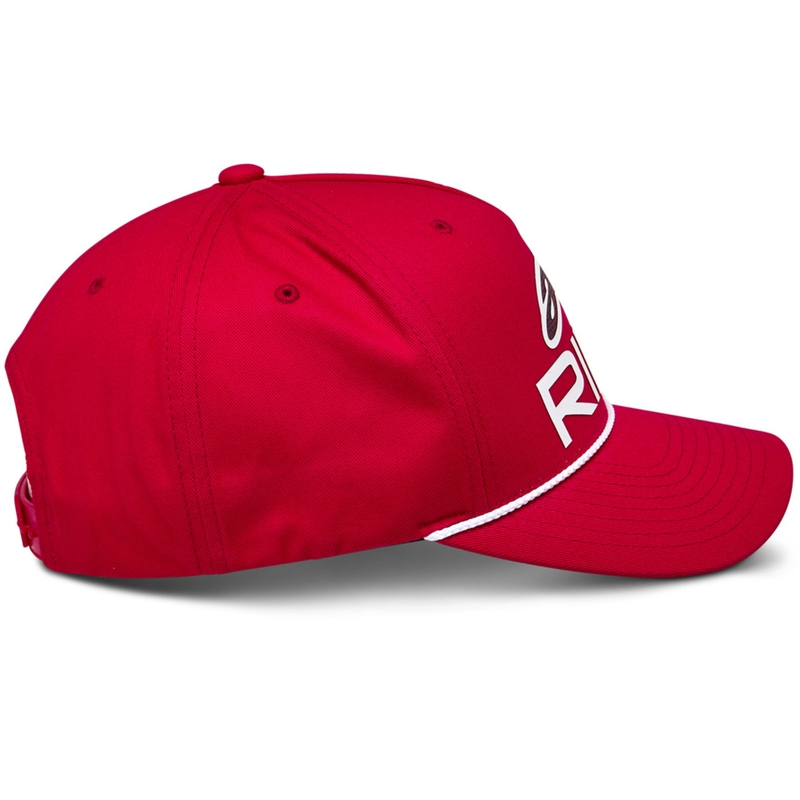 Gorra Alpinestars Ride Comp Snapback roja, blanca y negra