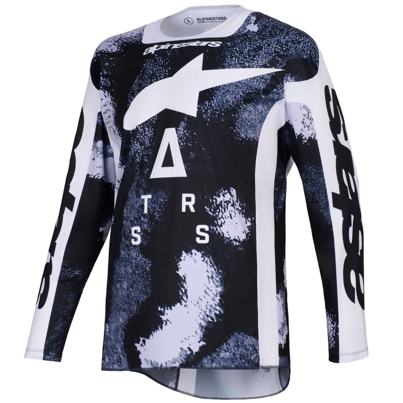 Camiseta de motocross Alpinestars Racer Lahnd en gris camuflaje