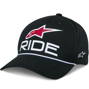 Gorra Alpinestars Ride Comp Snapback negra, blanca y roja