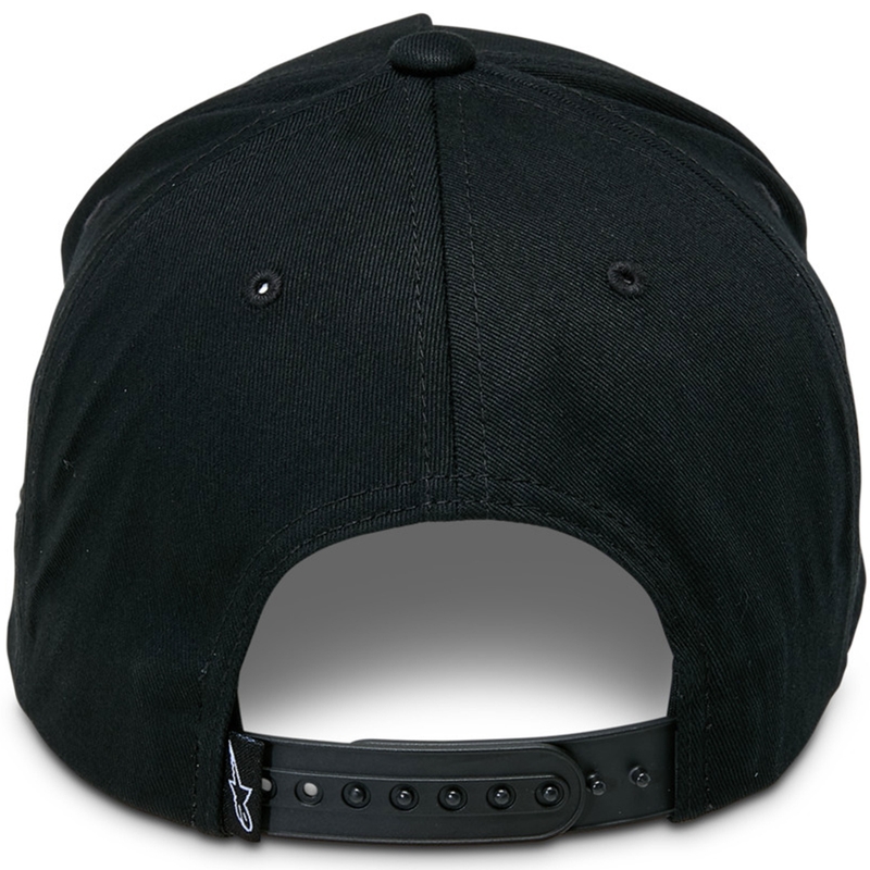 Gorra Alpinestars Ride Comp Snapback negra, blanca y roja