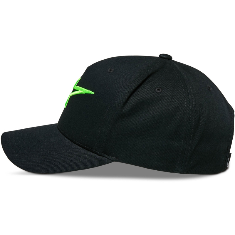 Gorra snapback Alpinestars Ageless negra y verde