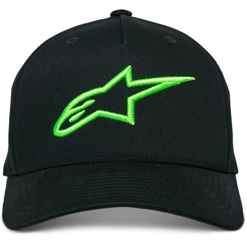 Gorra snapback Alpinestars Ageless negra y verde