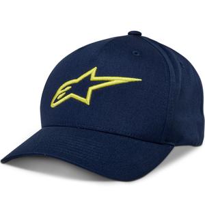 Gorra snapback Alpinestars Ageless azul-amarillo fluorescente