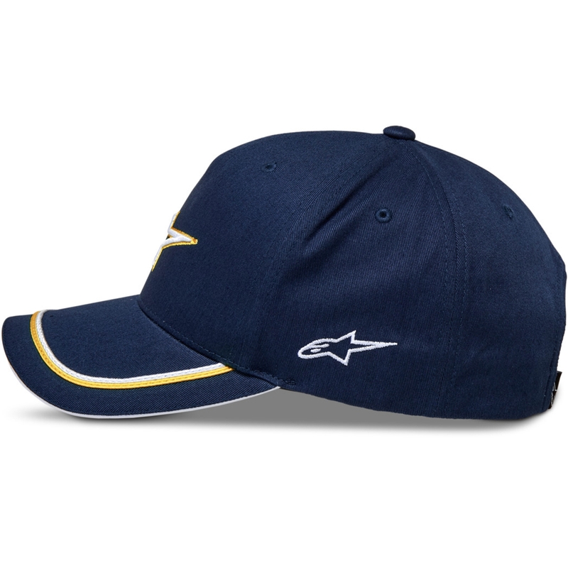 Gorra snapback Alpinestars Ascencion azul-dorada