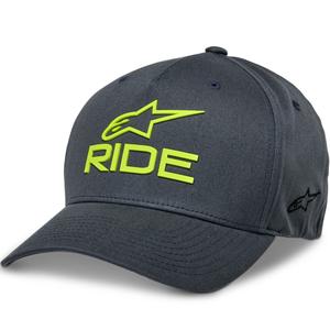 Gorra Alpinestars Ride Sonic gris-amarillo fluorescente