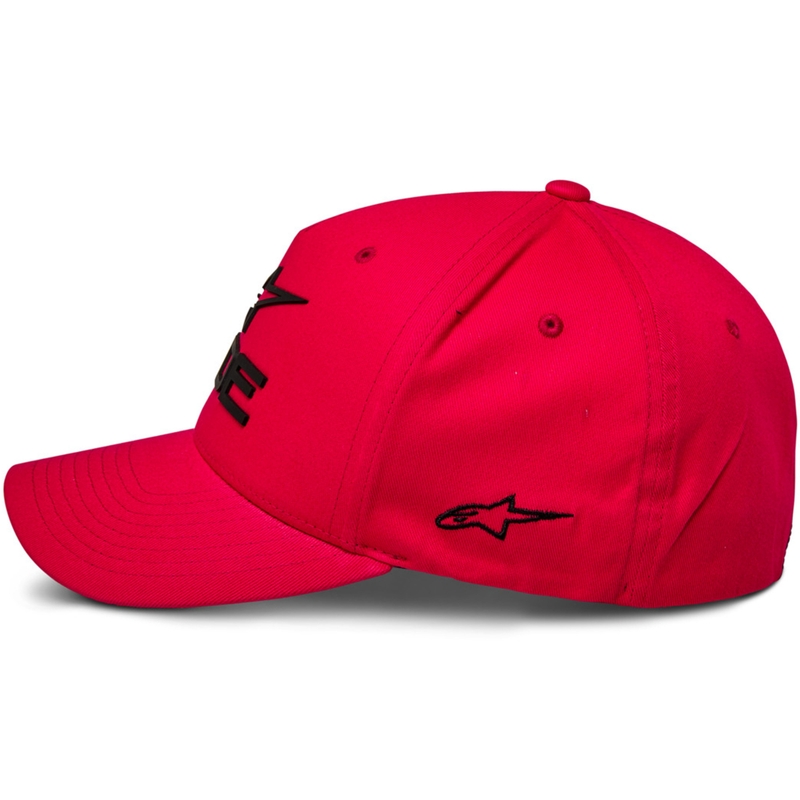 Gorra Alpinestars Ride Sonic roja y negra