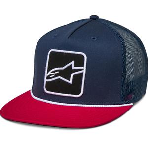 Gorra de control Alpinestars azul-azul-roja