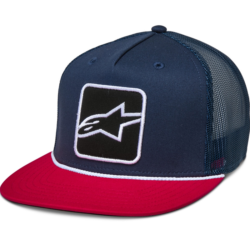 Gorra de control Alpinestars azul-azul-roja
