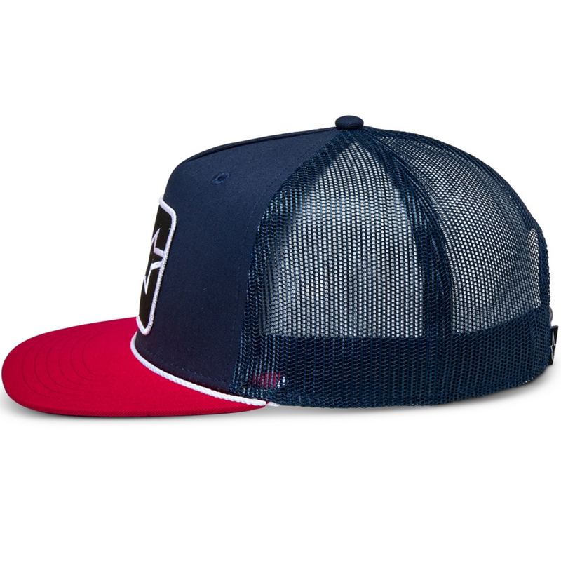 Gorra de control Alpinestars azul-azul-roja