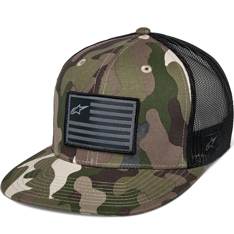 Gorra Alpinestars Flag verde camuflaje-negro
